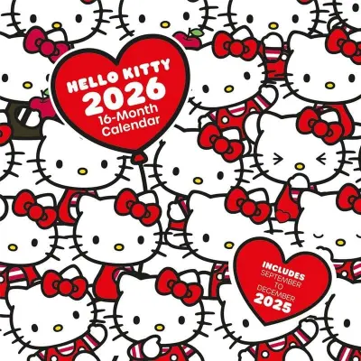 Hello Kitty - Anime Kalender - Wandkalender 2026 - för  flerfärgad