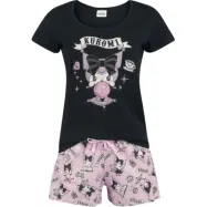 Hello Kitty - Anime Pyjamas - Hello Kitty and Friends - Kuromi - Glaskugel - S 3XL - för Dam - flerfärgad