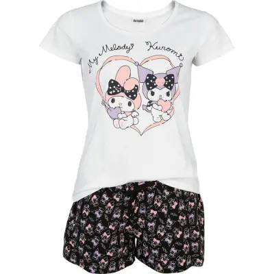 Hello Kitty - Anime Pyjamas - Hello Kitty and Friends - Kuromi - S 3XL - för Dam - flerfärgad