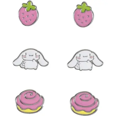 Hello Kitty - Anime Stiftörhängenset - Cinnamoroll - för  flerfärgad