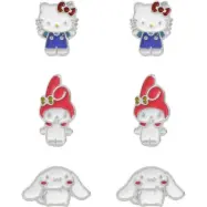 Hello Kitty - Anime Stiftörhängenset - Hello Kitty & Friends - för  flerfärgad