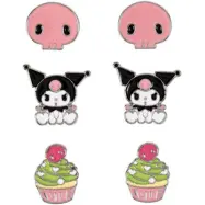 Hello Kitty - Anime Stiftörhängenset - Kuromi - för  flerfärgad