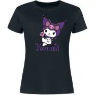 Hello Kitty - Anime T-shirt - Hello Kitty and Friends - Kuromi - S 3XL - för Dam - svart