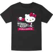 Hello Kitty - Anime T-shirt - Metal-Kids - I'm About To Rock - 92 164 - för barn - svart