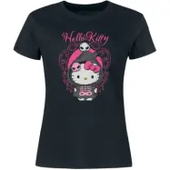 Hello Kitty - Anime T-shirt - S 3XL - för Dam - svart