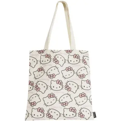 Hello Kitty - Anime Tygväska - för  naturfärgad