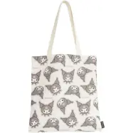 Hello Kitty - Anime Tygväska - Kuromi - för  naturfärgad