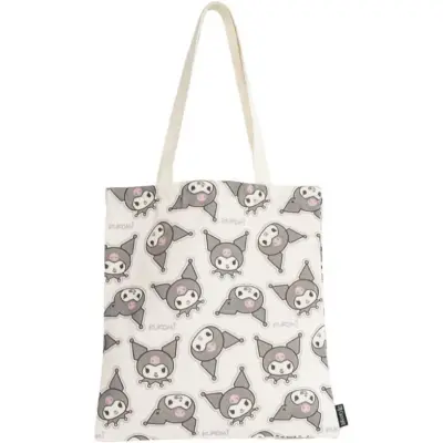 Hello Kitty - Anime Tygväska - Kuromi - för  naturfärgad