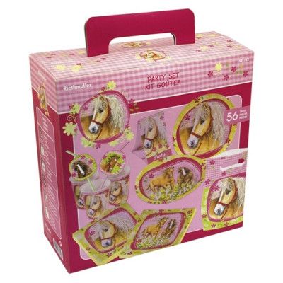 Amscan Charming Horses, Kalasbox, 56 delar