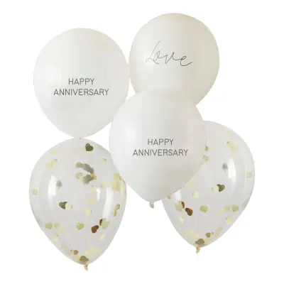 Ballonger Happy Anniversary - 5-pack