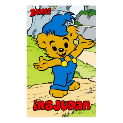Bamse Inbjudningskort