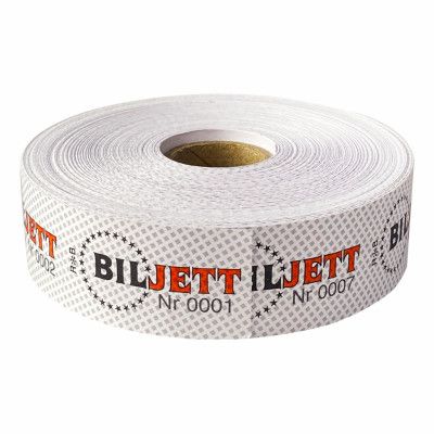 Biljetter på Rulle - 1000-pack Grå