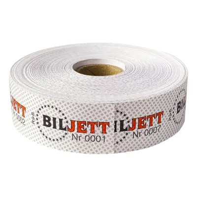 Biljetter på Rulle - 1000-pack Grå