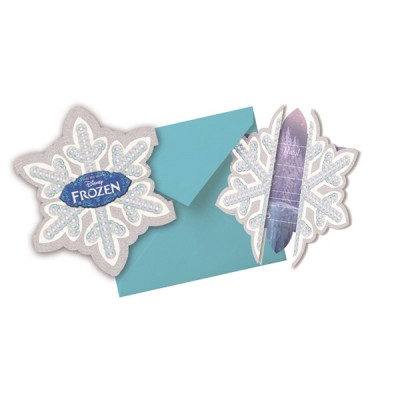 Decorata Disney Frozen, Inbjudningskort 6 st