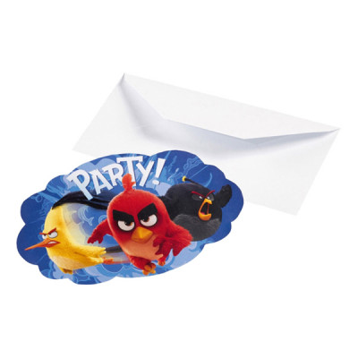 Inbjudningskort Angry Birds Movie - 8-pack