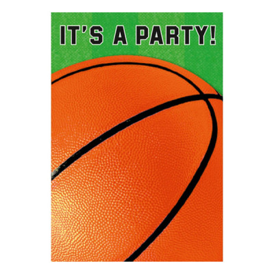 Inbjudningskort Basket - 8-pack