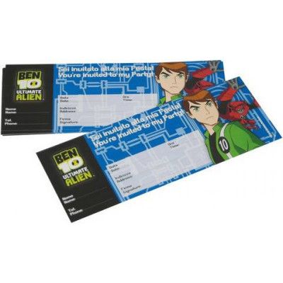 Inbjudningskort Ben10 20-pack
