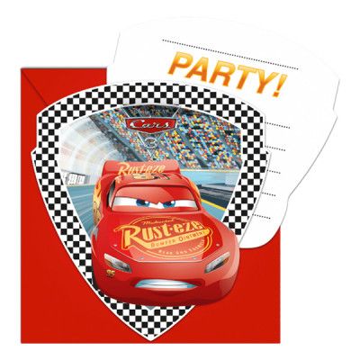 Inbjudningskort Bilar/Cars