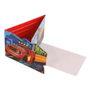 Inbjudningskort Blaze och Monstermaskinerna - 8-pack