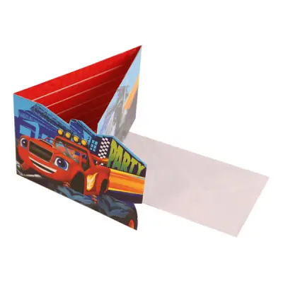 Inbjudningskort Blaze och Monstermaskinerna - 8-pack