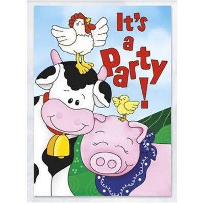 Inbjudningskort bondgården