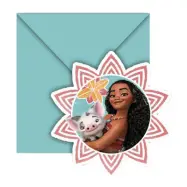 Inbjudningskort Disney Vaiana - 6-pack