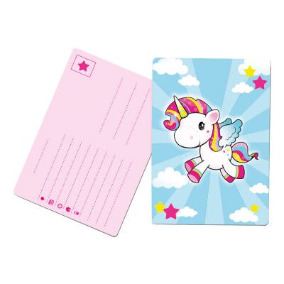 Inbjudningskort Enhörning - 8-pack