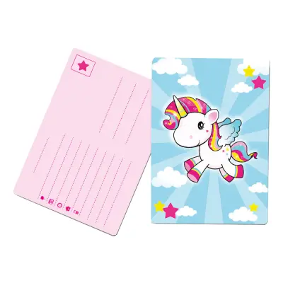 Inbjudningskort Enhörning - 8-pack