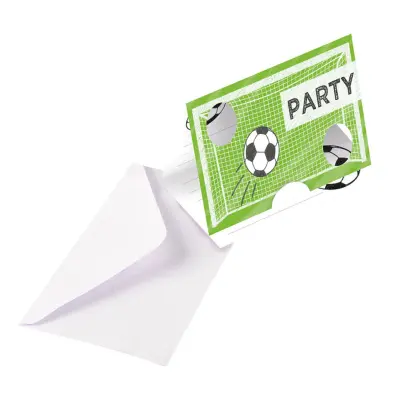 Inbjudningskort Fotboll - 8-pack