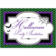Inbjudningskort Halloween fancy 8-pack