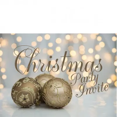 Inbjudningskort julfest 8-pack - ornament