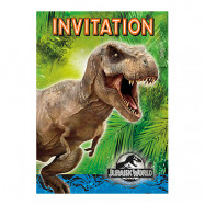 Inbjudningskort Jurassic World - 8-pack