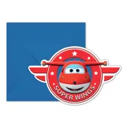 Inbjudningskort Mästerflygarna - 6-pack