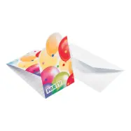 Inbjudningskort med Ballonger - 8-pack