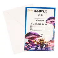 Inbjudningskort Musse&Helium Svampar - 8-pack