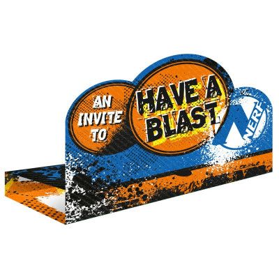 Inbjudningskort Nerf 8-pack