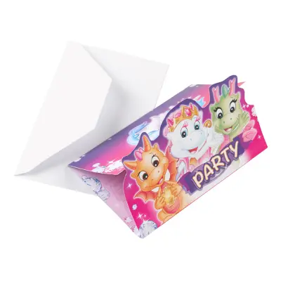 Inbjudningskort Safiras - 8-pack