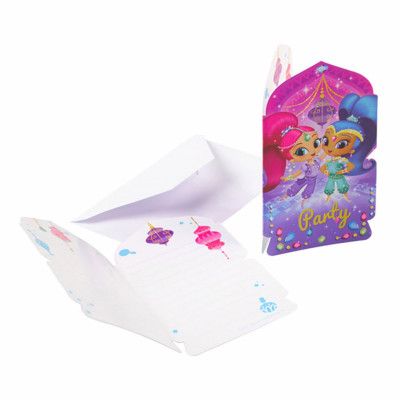 Inbjudningskort Shimmer & Shine - 8-pack