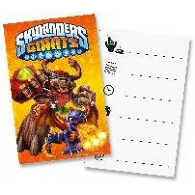 Inbjudningskort Skylanders Giants 6-pack
