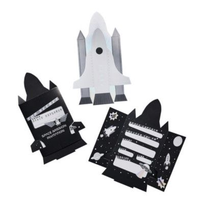 Inbjudningskort Space Party - 10-pack