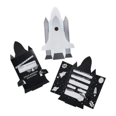 Inbjudningskort Space Party - 10-pack