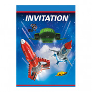 Inbjudningskort Thunderbirds - 8-pack