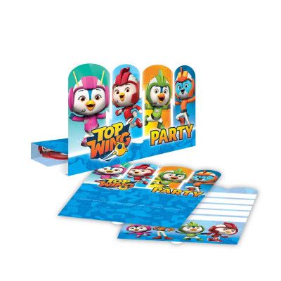 Inbjudningskort Top Wing 8-pack