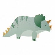 Inbjudningskort Triceratops - 6-pack