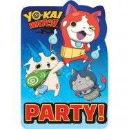 Inbjudningskort Yo-Kai Watch 8-pack