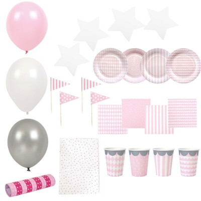 Jabadabado, Partypaket Stor Ljusrosa