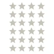 Julstickers Glittriga Stjärnor Silver