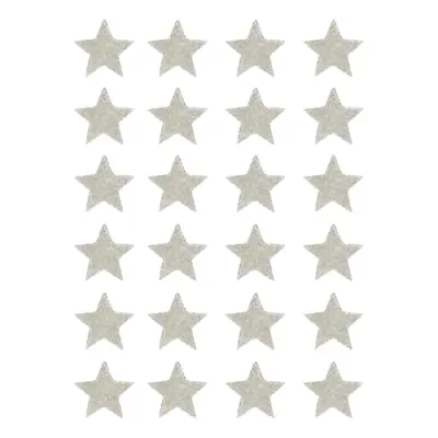 Julstickers Glittriga Stjärnor Silver