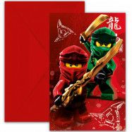 Lego Ninjago Inbjudningkort 6-pack