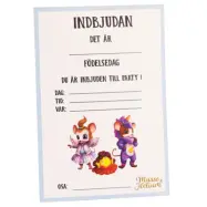 Musse&Helium Inbjudningskort Kalas 8-pack